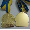 Lower Quantity To Make Customized Logo Gold Medal With Lanyard